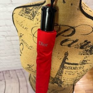 Christian Dior Umbrella in Red